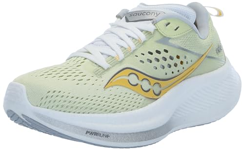 Saucony Damen Ride 17 Laufschuhe Neutralschuh Hellgrün - Gelb 37,5 von Saucony