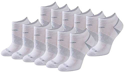 Saucony Damen Selective Cushion Performance No Show Sportsocken (6 Socken, Weiß Basic (12 Paar), Shoe Size: 2-5 UK von Saucony