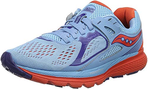 Saucony Damen Valor Laufschuhe, Blau (Hellblau/Orange), 38.5 EU von Saucony