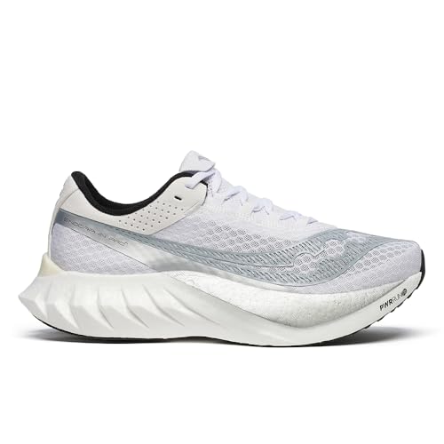 Saucony Men's Endorphin Pro 4 Sneaker, Weiß/Silber, 48 EU von Saucony