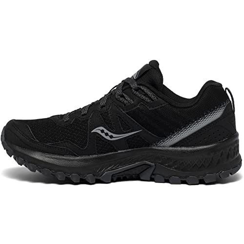 Saucony Damen S10672-1 Traillaufschuh, Schwarz/Dunkelgrau, 37.5 EU von Saucony