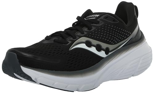Saucony Guide 17 Herren-Laufschuh, Black/Shadow, 44.5 EU von Saucony