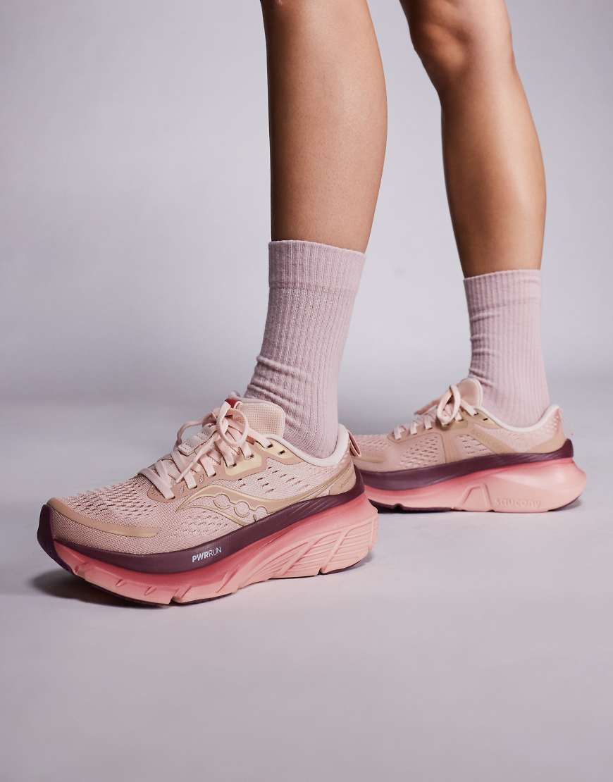 Saucony - Guide 18 - Lauf-Sneaker in Cameo und Terra-Rosa von Saucony