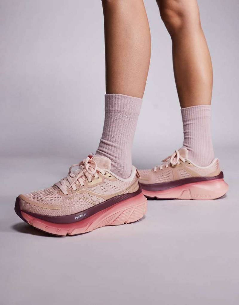 Saucony - Guide 18 - Lauf-Sneaker in Cameo und Terra-Rosa von Saucony