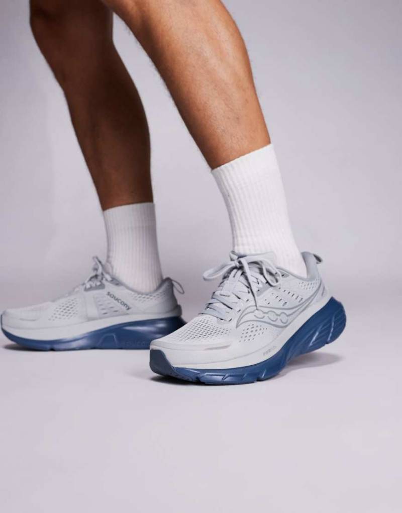 Saucony - Guide 18 - Laufschuhe in Fossil und Dämmerung-Weiß von Saucony