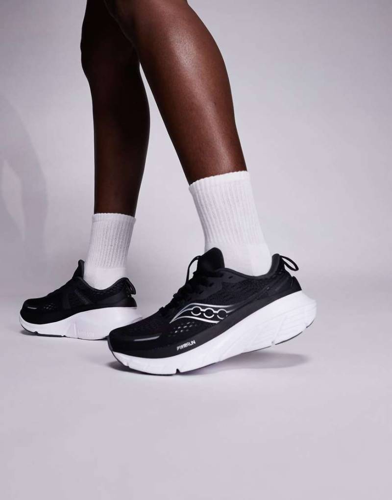 Saucony - Guide 18 - Laufschuhe in Schwarz und Weiß von Saucony