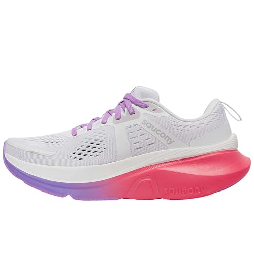 Saucony Guide 18 TG. 36 EU Farbe: Peach Sunny 130 - Peach Sunny 36, 241 White Crocus, 40.5 EU von Saucony