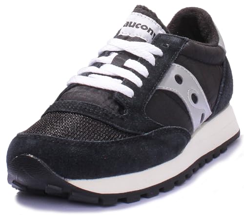 Saucony Jazz Original Vintage Herren Sportschuhe, Black White, 42.5 EU von Saucony