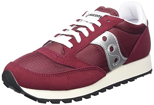 Saucony Jazz Original Vintage Herren Sportschuhe, Burgundy Silver, 37.5 EU von Saucony