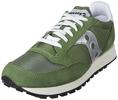 Saucony Jazz Original Vintage Herren Sportschuhe, Green Silver, 37.5 EU von Saucony