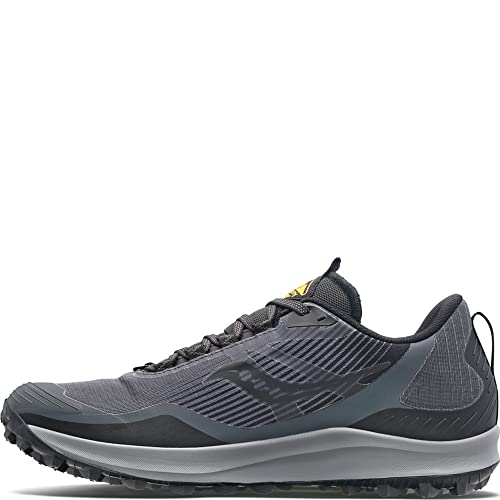 Saucony Herren Peregrine 12 GTX Walking-Schuh, Shadow/Vizi, 42.5 EU von Saucony