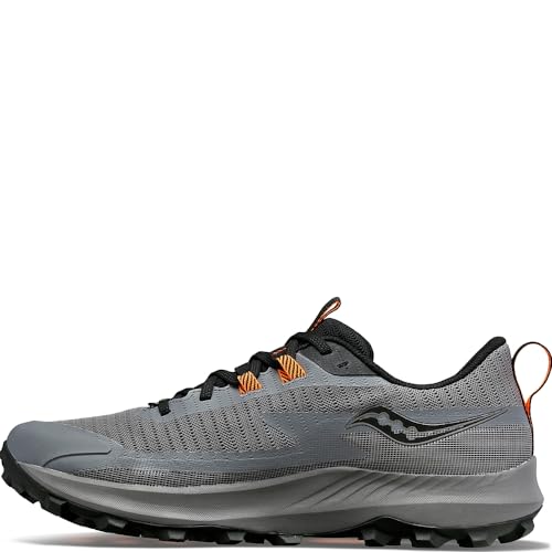 Saucony Herren Peregrine 13 GTX Traillaufschuh, Gravel/Black, 42.5 EU von Saucony