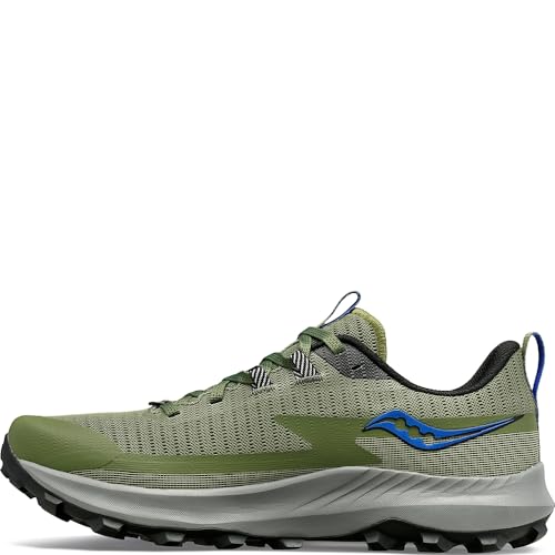 Saucony Herren Peregrine 13 Laufschuhe Trailschuh Oliv - Blau 44,5 von Saucony