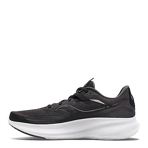 Saucony Herren Ride 15 Walking-Schuh, Black/White, 41 EU von Saucony