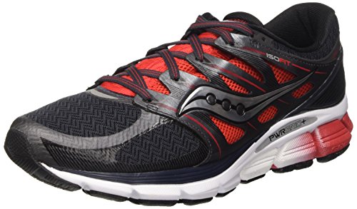 Saucony Herren Zealot Trainingsschuhe, Mehrfarbig - Multicolore (Red/Bk/Silver Pa), 46 EU von Saucony