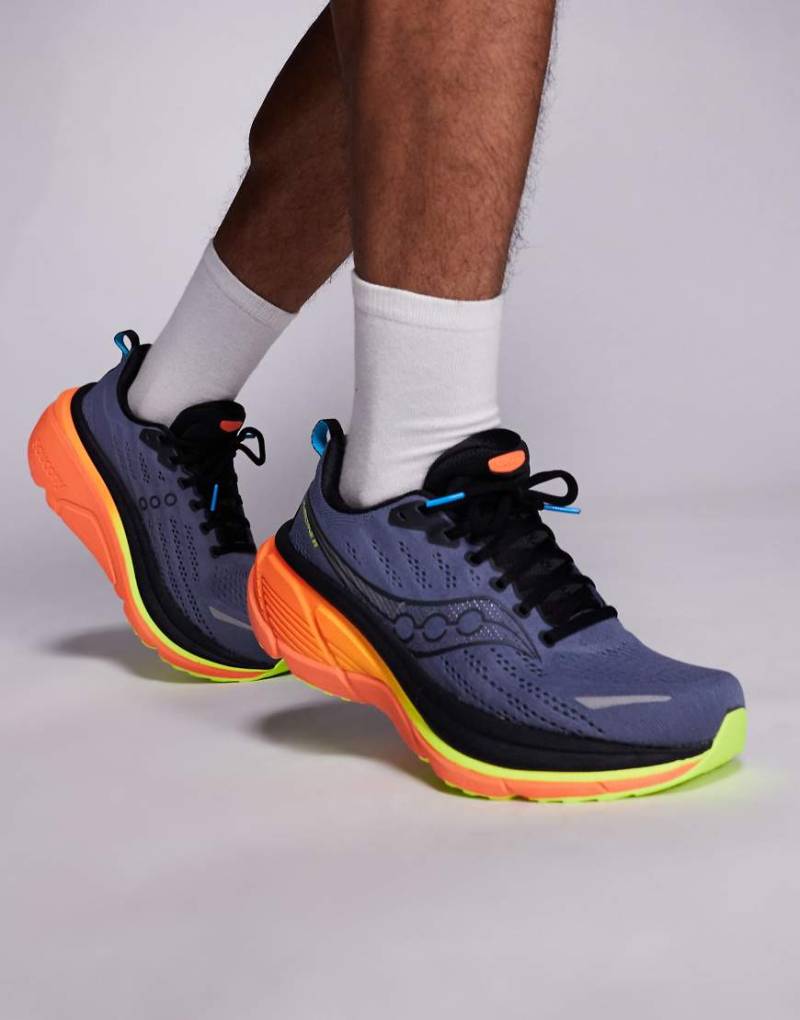 Saucony - Hurricane 25 - Lauf-Sneaker in den Farben Shadow und Vizi-Bunt von Saucony