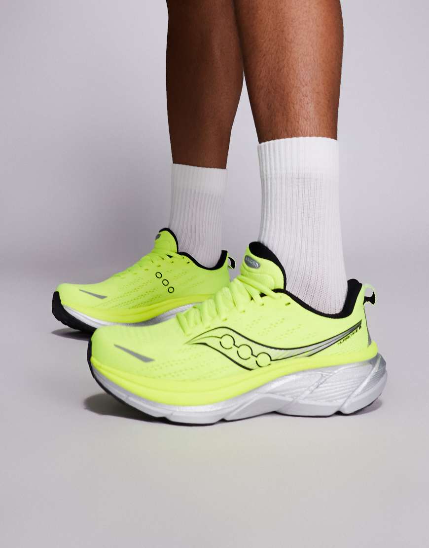 Saucony - Hurricane 25 - Laufschuhe in Citron und Schwarz-Gelb von Saucony