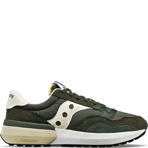 Saucony Jazz Nxt Herren Turnschuhe Low-Top Sneaker mit Echtleder-Anteil S70790-3 Freizeitschuhe Halbschuhe Khaki/Beige, Größe:46 von Saucony