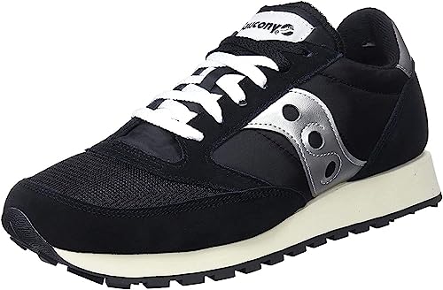 Saucony Jazz Original Vintage Herren Sportschuhe, Black White, 44 EU von Saucony