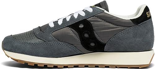 Saucony Jazz Original Vintage Herren Sportschuhe, Grey Black, 44.5 EU von Saucony