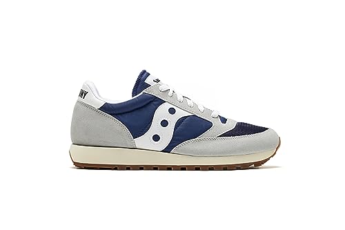 Saucony Jazz Original Vintage Herren Sportschuhe, Grey Navy, 46.5 EU von Saucony