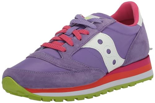 Saucony Jazz Triple Sneaker für Damen, violett/weiß, 40 EU von Saucony