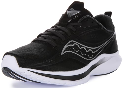 Saucony Damen Kinvara 13 Laufschuh, Schwarz/Silber, 40 EU von Saucony