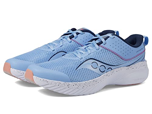 Saucony Kinvara 14 Lace to Toe Sneaker, Light Blue, 7 Wide US Unisex Big_Kid von Saucony