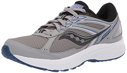 Saucony Men's Cohesion 14 Road Running Shoe, Alloy/Black/SEA, 11 von Saucony