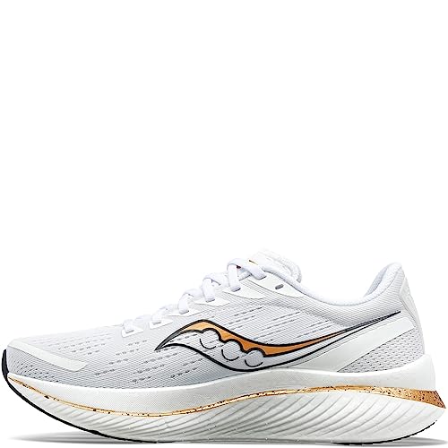 Saucony Men's Endorphin Speed 3 Sneaker, White/Gold, 8 von Saucony