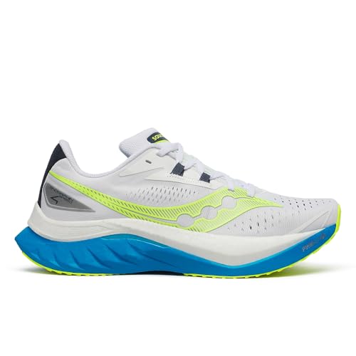 Saucony Men's Endorphin Speed 4 Sneaker, White/VIZIBLUE, 13 Saucony Men's Endorphin Speed 4 Sneaker, White/VIZIBLUE, 13 von Saucony
