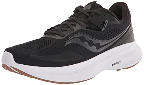 Saucony Men's Guide 15 Running Shoe, Black/Gum, 10.5 von Saucony