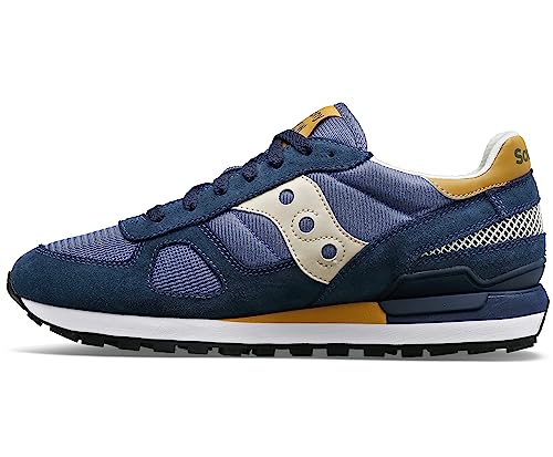 Saucony Men's Shadow Original Sneaker, Navy/Tan, 8 von Saucony