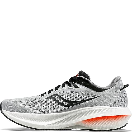 Saucony Men's Triumph 21 Sneaker, Concrete/BLK, 9.5 von Saucony