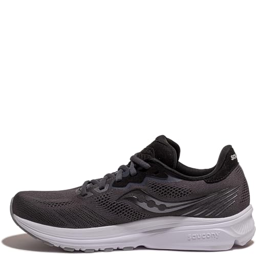 Saucony Herren Ride 14 Laufschuh, Charcoal/schwarz, 46.5 EU von Saucony