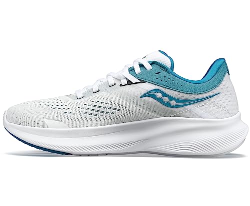 Saucony Women's Ride 16 Sneaker, White/Ink, 9.5 von Saucony