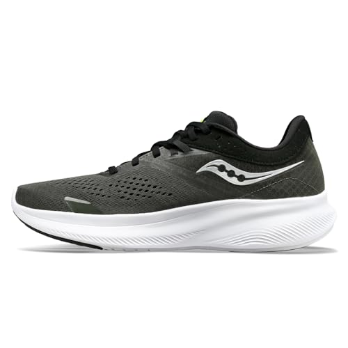 Saucony Men's Ride 16 Sneaker, Umbra/Slime, 11 von SAUCONY