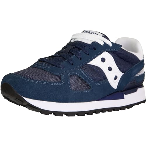 Saucony Shadow Original Sneaker Trainer Schuhe (Navy/White, EU Schuhgrößensystem, Erwachsene, Numerisch, M, 44) von Saucony