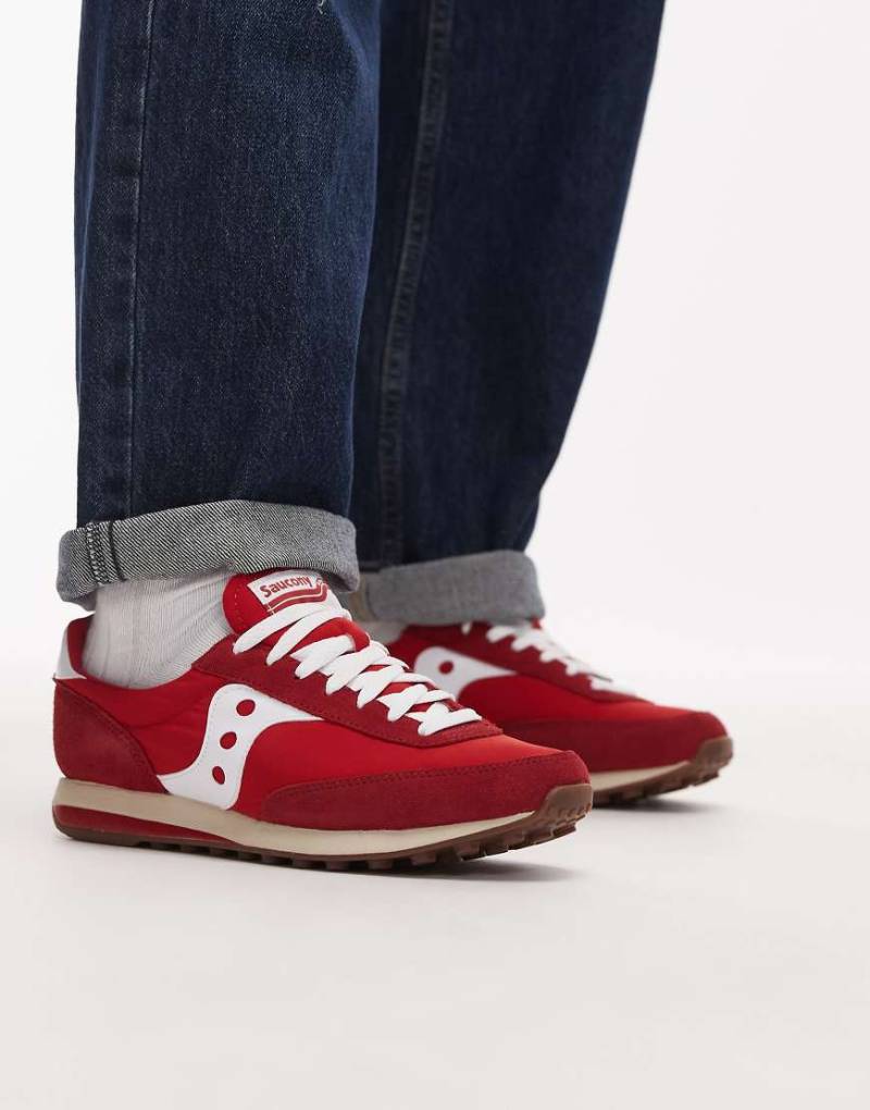 Saucony - Trainer 80 - Sneaker in Rot und Weiß von Saucony
