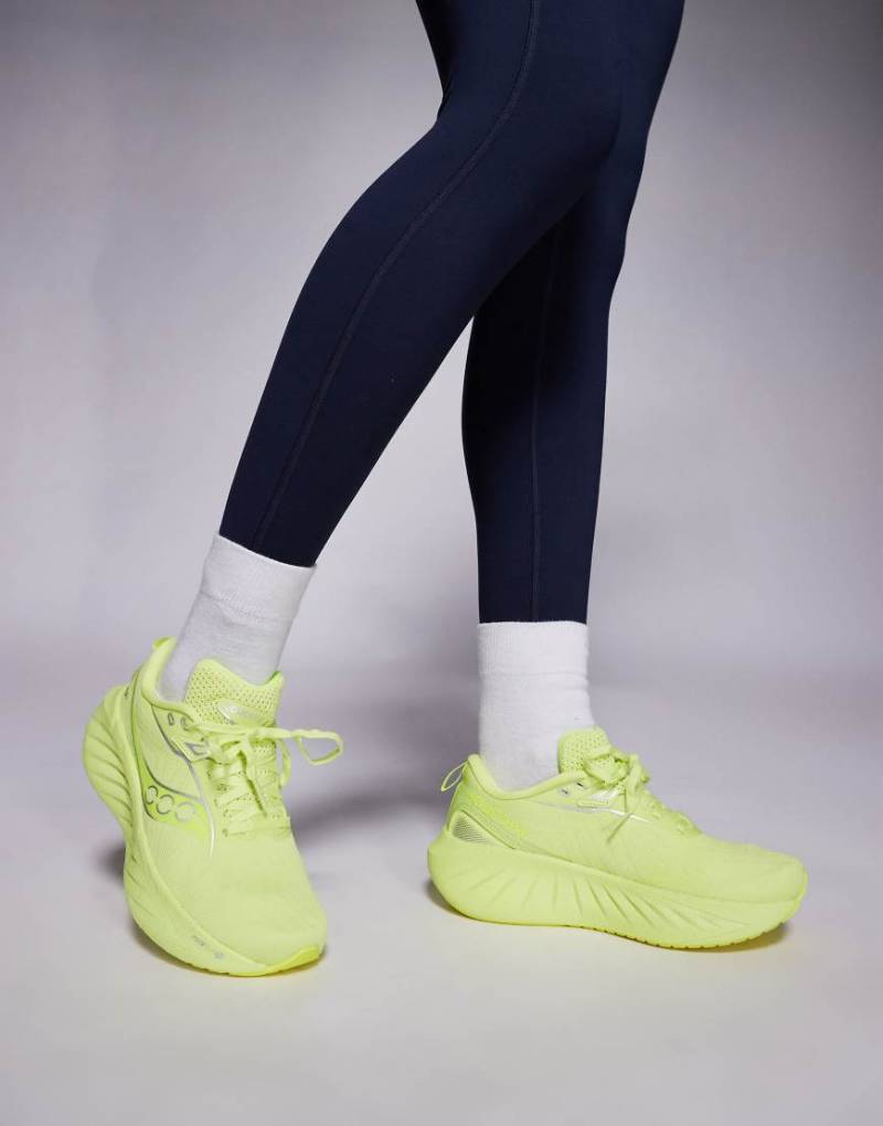 Saucony - Triumph 22 - Neutrallaufschuhe in Sonnig und Zitrone mit Dämpfung-Gelb von Saucony