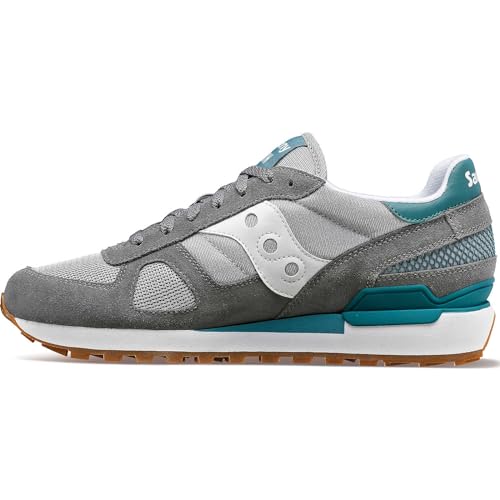 Saucony Unisex Shadow Original Sneaker Farbe: Grau/Weiß/Blau (850); Größe: EUR 48 | US 13 | UK 12 von Saucony