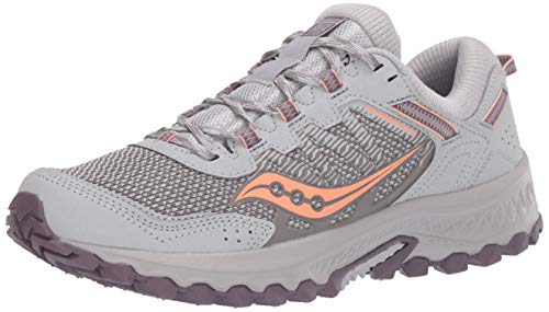 Saucony Versafoam Excursion Tr13 Traillaufschuh für Damen, Grau (Grau/Violett/Koralle), 38 EU von Saucony