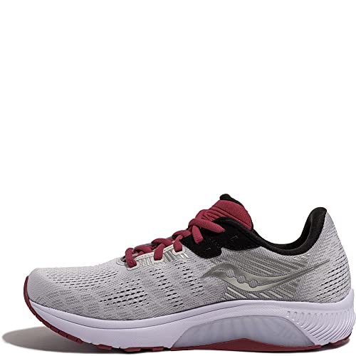 Saucony Women's Guide 14, Alloy/Cherry, 7.5 Wide von Saucony