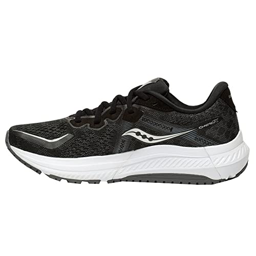 Saucony Women's Omni 20 Running Shoe, Black/White, 11 von Saucony