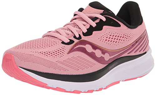 Saucony Women's Ride 14 Running Shoe, Rosewater/Punch, 11 von Saucony