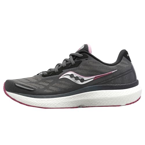 Saucony Women's Triumph 19 Running Shoe, Shadow/Quartz, 7 von Saucony