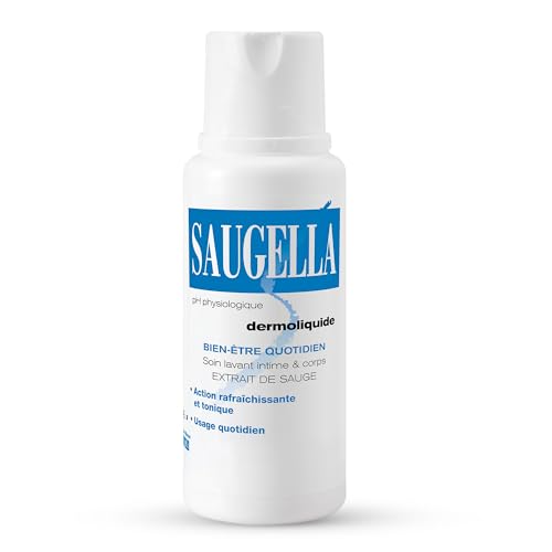 Saugella - Dermoliquid – Waschpflege – tägliche Intimhygiene – Erwachsene Frauen – auf Basis von Salbeiextrakten – 250 ml von Saugella