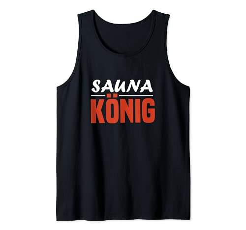 Herren Sauna König Saunergänger Tank Top von Sauna Geschenkideen