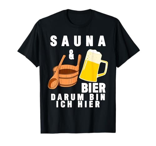 Sauna Sprüche - Bier T-Shirt für Männer, Schwarz, S, Kurzarm, Klassische Passform, T-Shirt Sauna Sprüche - Bier T-Shirt für Männer, Schwarz, S, Kurzarm, Klassische Passform, T-Shirt von Sauna Sprüche