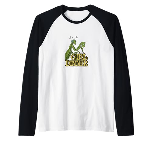Mädchen Dinner Betende Mantis Lustig Raglan Mädchen Dinner Betende Mantis Lustig Raglan von Savage Garden Humor